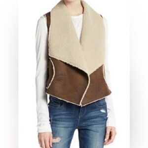 C & C California faux shearling Sherpa vest